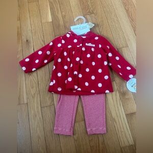 Baby Girl Christmas Matching Two Piece Set Size 3 to 6 Months